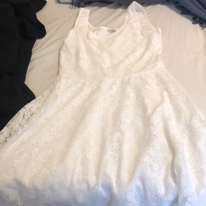 White lacey skater dress